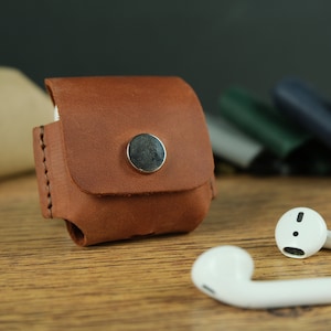Personalized leather AirPods 2 Case, AirPods Case, Custom Airpods Case, Airpods case cover, Leather Airpods Case, Airpods Case, Airpods Cute
