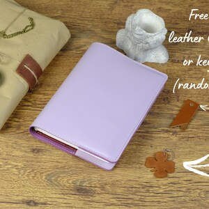 Hobonichi Leather notebook cover / Leather book cover / Leather bible cover / A6 notebook cover / A5 notebook cover / Personalized Gift image 7