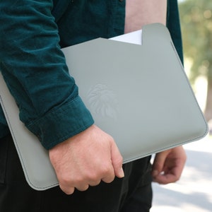 Personalized Leather Sleeve for MacBook 2020 / 2019 MacBook 16 inch Cover / 13.3 inch Laptop Case / MacBook Pro 15 inch / Free Personalized