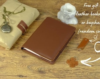 Hobonichi Leather notebook cover / Leather book cover / Leather bible cover / A6 notebook cover / A5 notebook cover / Personalized Gift