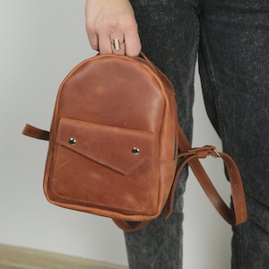 Personalisierter Leder Frauen Rucksack, kleiner Leder Rucksack, Schulen Leder Rucksack, Leder Rucksack Frauen, Reise Rucksack, Geschenk für sie