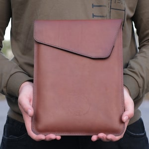Leather Sleeve for MacBook Pro 2021 / 16 inch MacBook Pro Sleeve / Leather Laptop Cover / 13.3 inch Laptop Case / 15 inch MacBook Pro Cover
