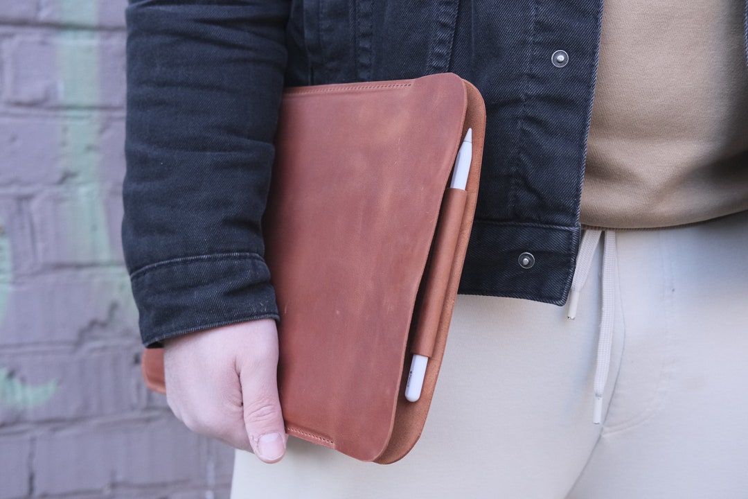 Leather Case for iPad Pro With Pencil Holder / Leather Sleeve for iPad Air 5 / Cover for iPad