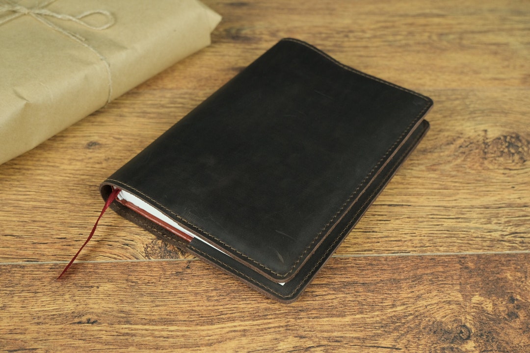 Personalized Leather Journal Cover, Free Initials, Moleskine Cover