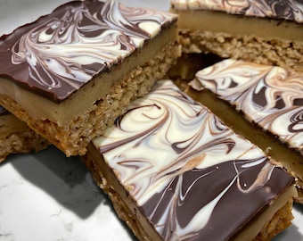 Flapjack Millionaire - Box of 8 Slices | Caramel & Chocolate | Handmade | Baked to Order | Edible Gift