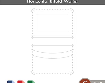 Leather Horizontal Bifold Wallet with ID | Alexander