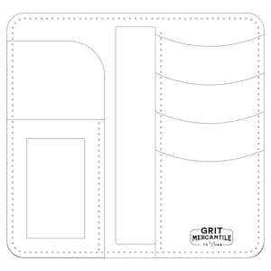 Lewis Laser Ready Bifold Long Wallet Template - Etsy
