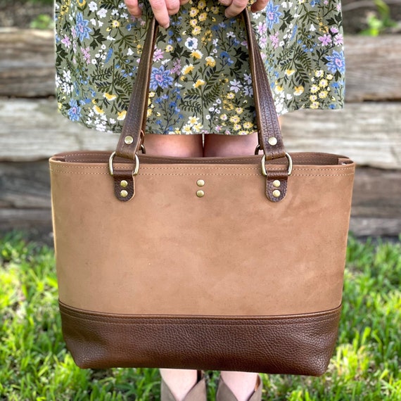 Handmade American Leather Tote Bag