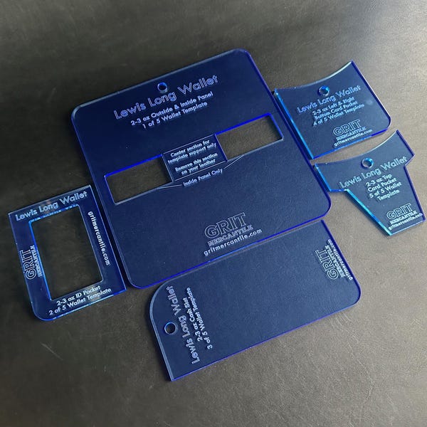Long Wallet Acrylic Template | Lewis
