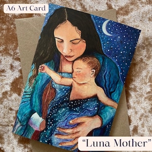 Nouvelle carte mère A6 - Blessingway - Tableau de naissance - Mère et bébé - Naissance à domicile - Maternité - Nouveau-né - Naissance dans l'eau - Baby Shower