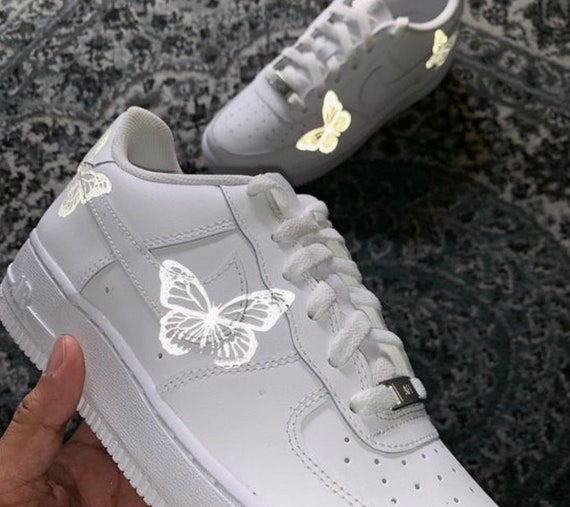 reflective butterfly air force 1 stickers