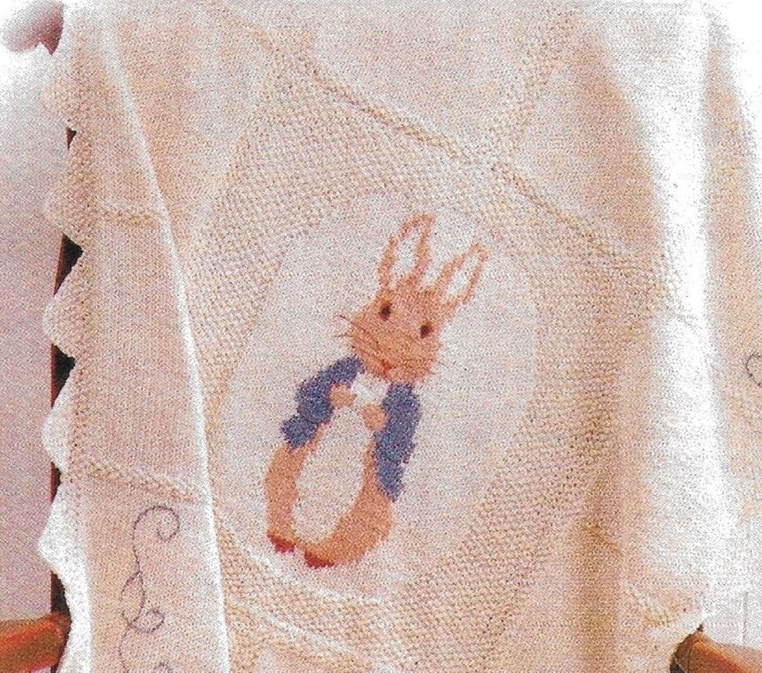 Peter Rabbit Cot Cover Throw and Cushion Cover Knitting - Etsy