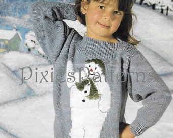 Childrens Christmas Jumper Knitting 