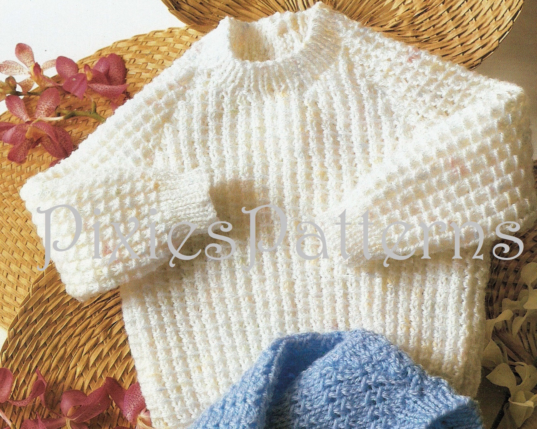 Baby/toddler Sweater Knitting Pattern. Two Variations. to Fit Chest ...
