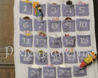 Advent Calendar knitting pattern  PDF instant digital download