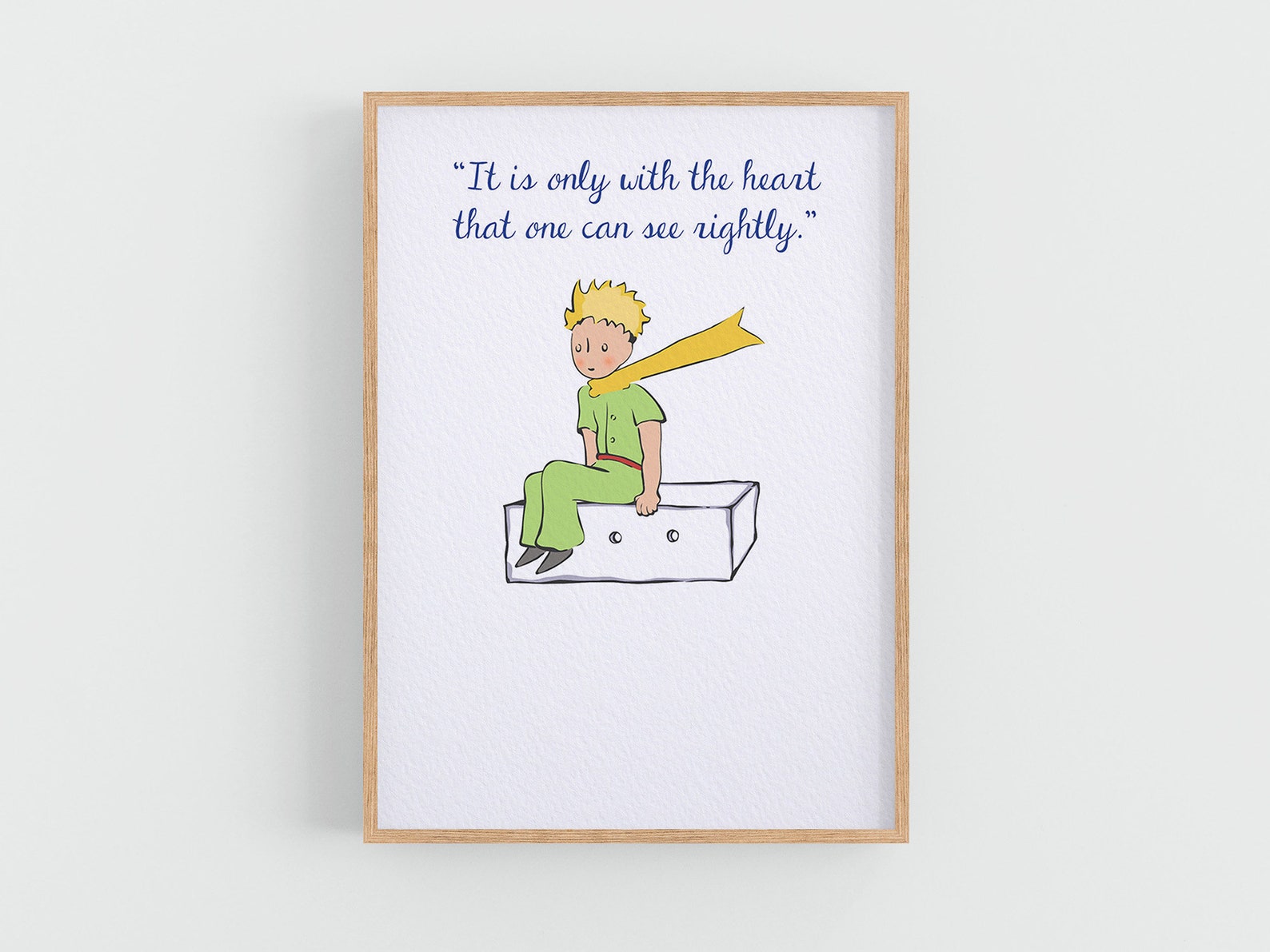Little Prince Only With the Heart Card lp15 Etsy