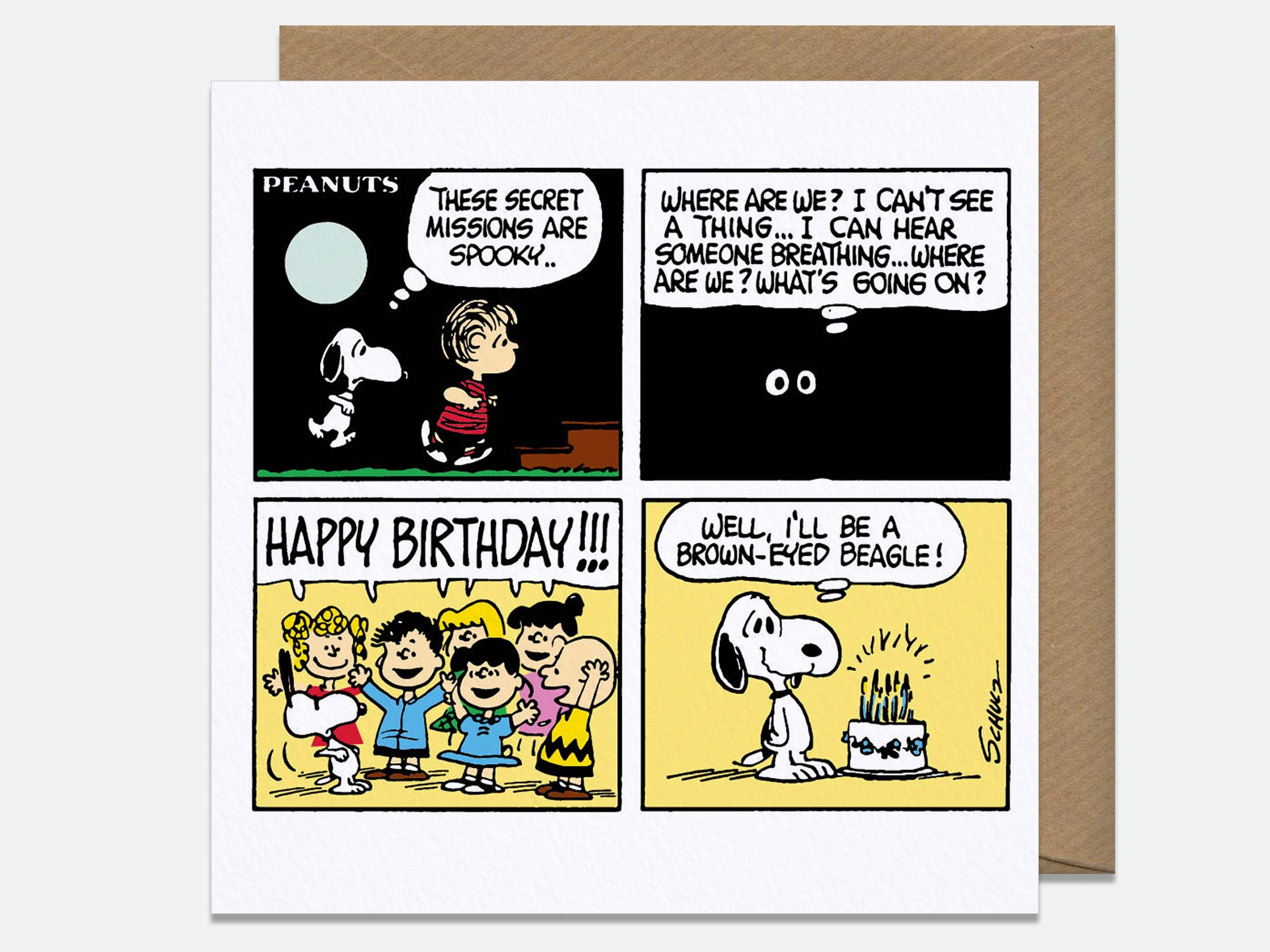 Snoopy Birthday Card Surprise Party snoop35 Etsy UK