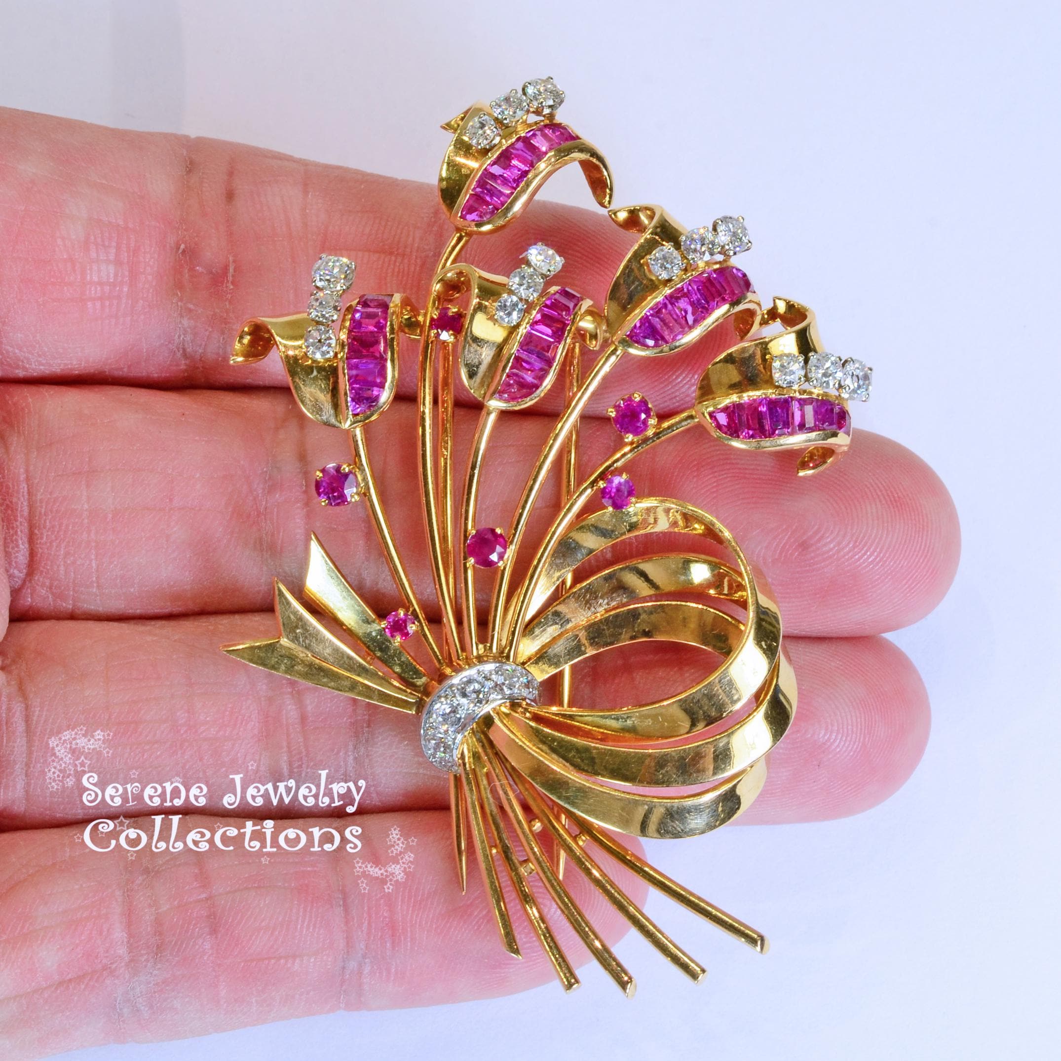 Tiffany & Co. Ruby 18k Yellow Gold Bee Brooch Pin | eBay