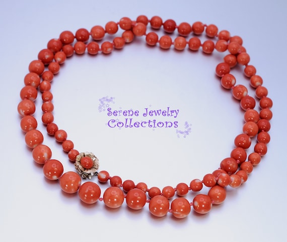 6.5MM-11.7MM Momo Coral Round Bead 14k Solid gold… - image 5