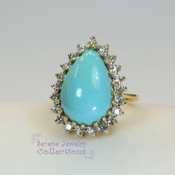 Yellow Turquoise Ring - Etsy