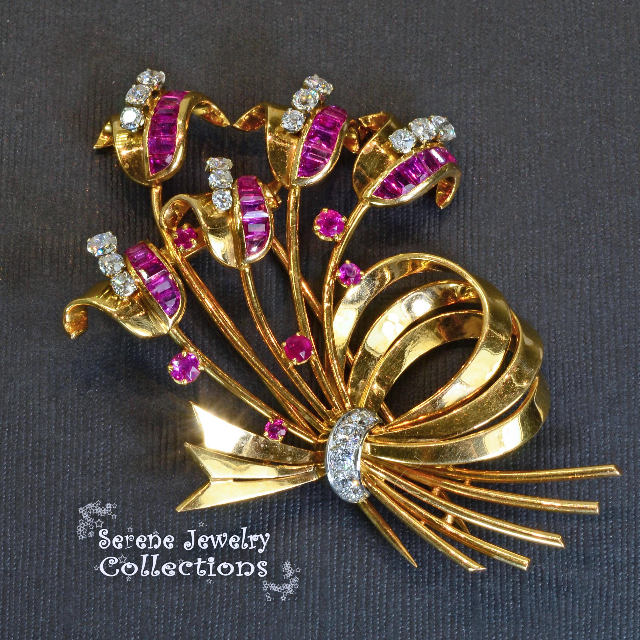 Tiffany & Co. Ruby 18k Yellow Gold Bee Brooch Pin | eBay