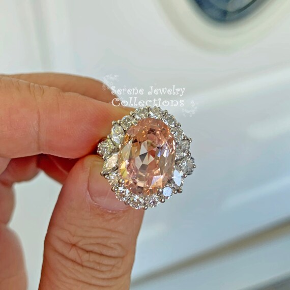 9.08ct Padparadscha Unheated Sri Lankan Sapphire … - image 7