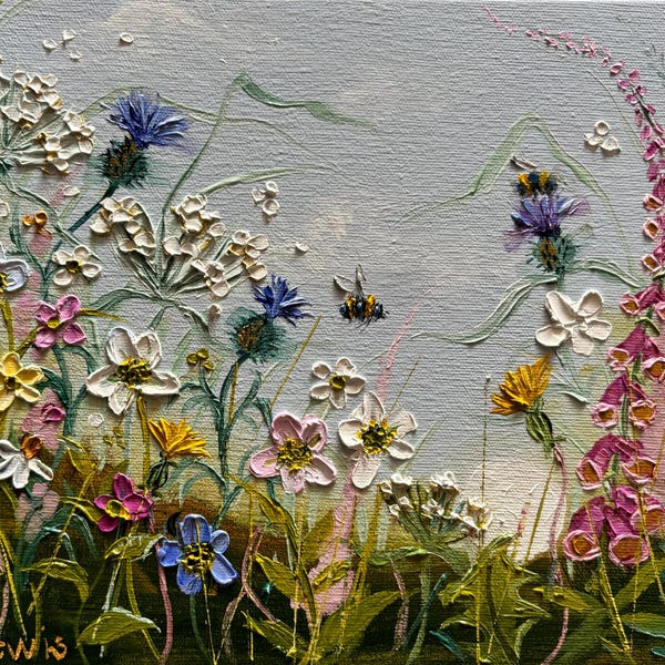 Wildflower Painting Etsy