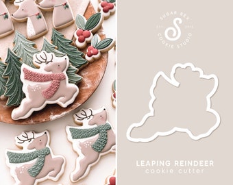 Leaping Reindeer Cookie Cutter