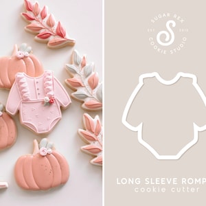 Long Sleeve Romper Cookie Cutter