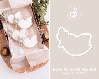 Dove w/ Olive Branch Cookie Cutter
