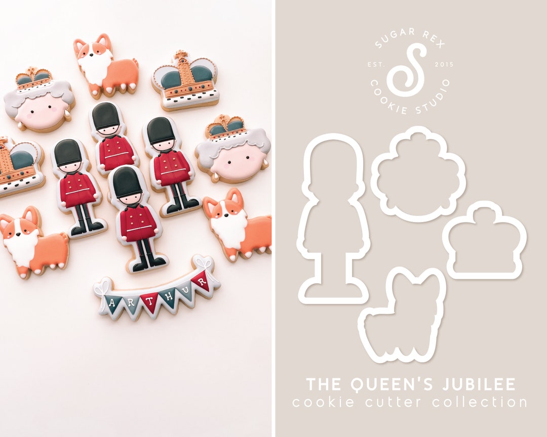The Queen's Jubilee Cookie Cutter Collection Etsy
