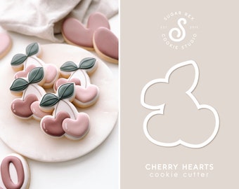 Cherry Hearts Cookie Cutter