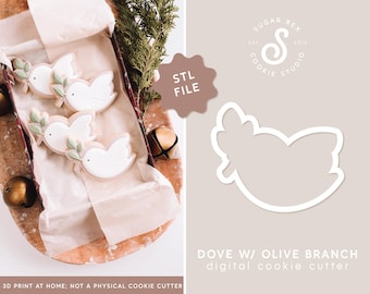 ARCHIVO STL / Paloma con rama de olivo