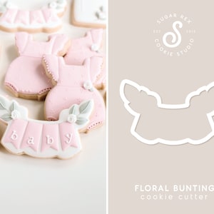 Floral Bunting Cookie Cutter