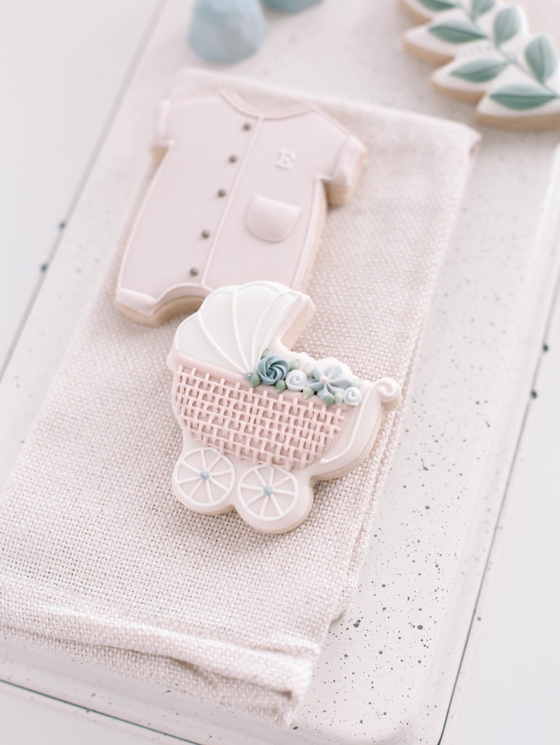 Floral Baby Stroller Cookie Cutter Etsy