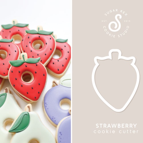 Strawberry Basket Cookie Cutter Etsy