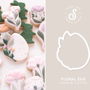 Floral Egg Cookie Cutter