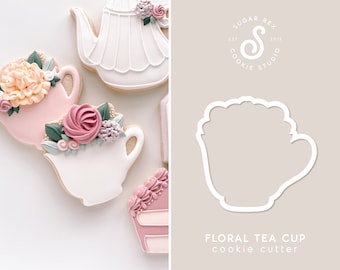 Floral Tea Cup Cookie Cutter