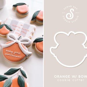 Orange with Bow Cookie Cutter