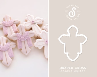 Draped Cross Cookie Cutter