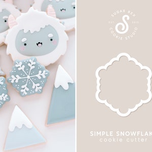 Simple Snowflake Cookie Cutter