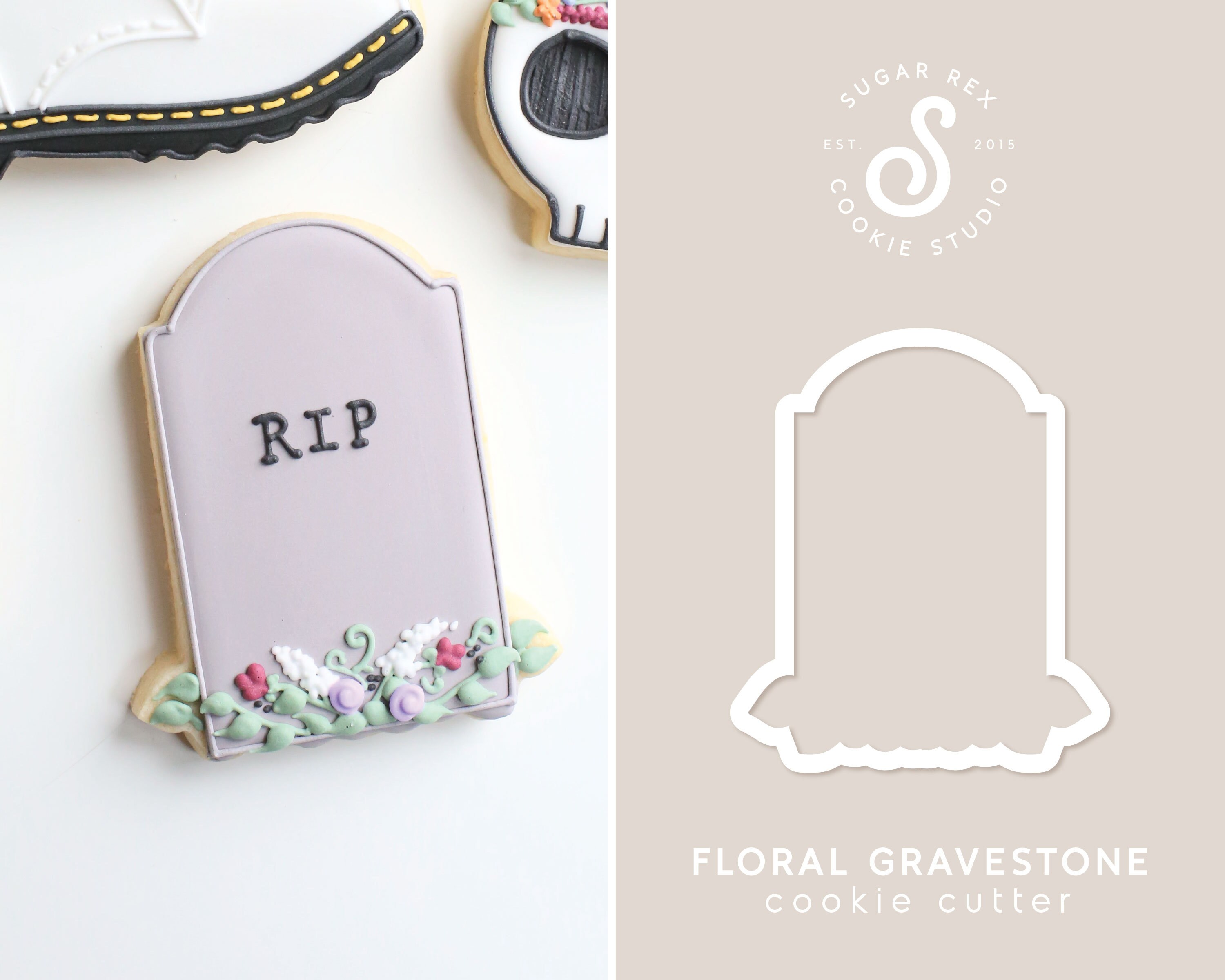 Free STL file Gravestone cookie cutter RIP・3D print design to