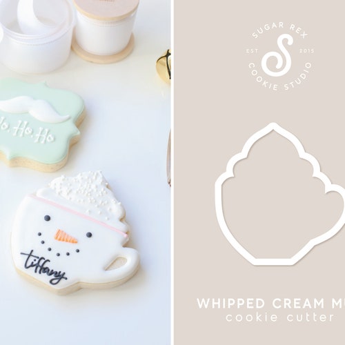 Whipped Cream Mug Cookie Cutter Etsy