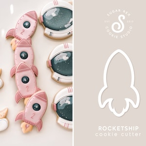 Rocketship Cookie Cutter - Etsy