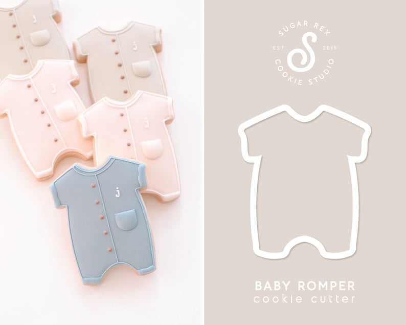 Baby Romper Cookie Cutter image 1