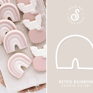 Retro Rainbow Cookie Cutter