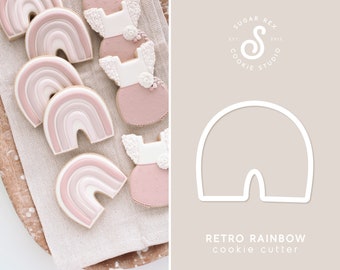 Retro Rainbow Cookie Cutter