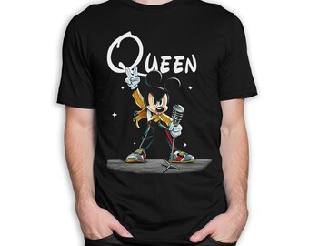 Freddie Mercury T Shirt Mickey Mouse Queen Band Queen 2 Album Cover