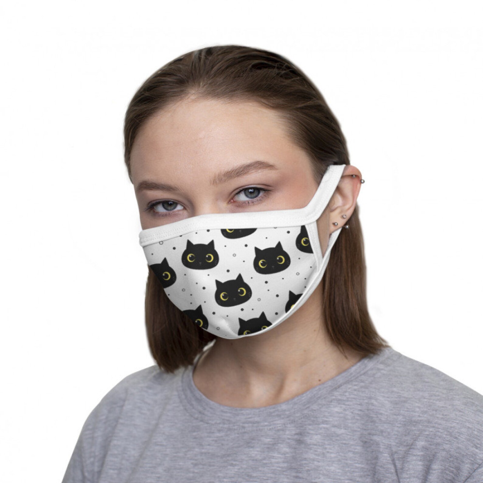 Cute Cats Face Mask Reusable Washable 100 Cotton inside Etsy
