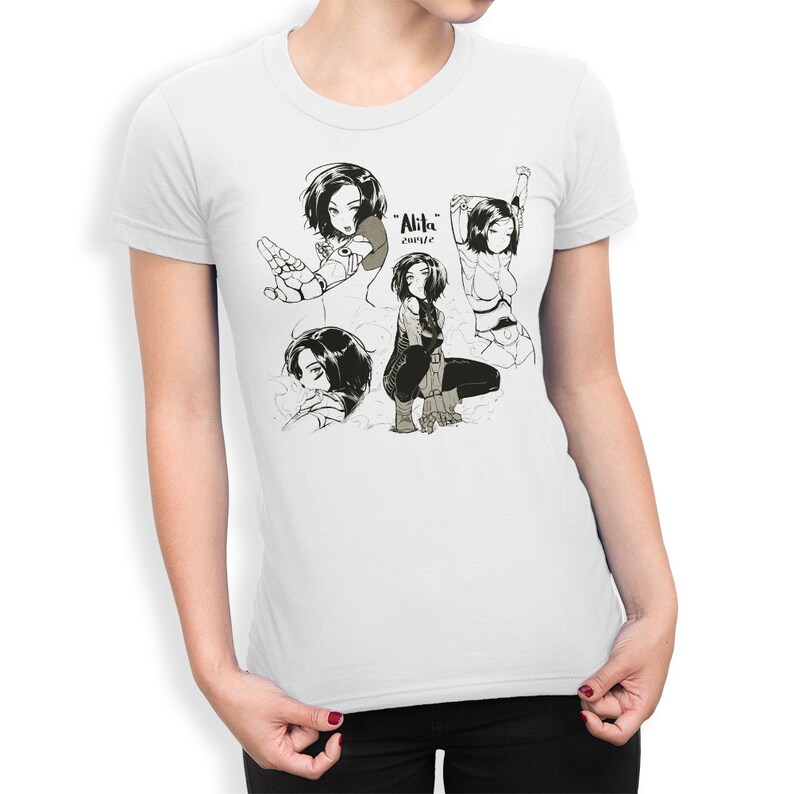 Alita Battle Angel Graphic TShirt 100 Cotton Tee Etsy